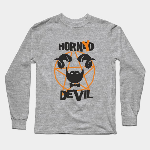 Horned devil Long Sleeve T-Shirt by cypryanus